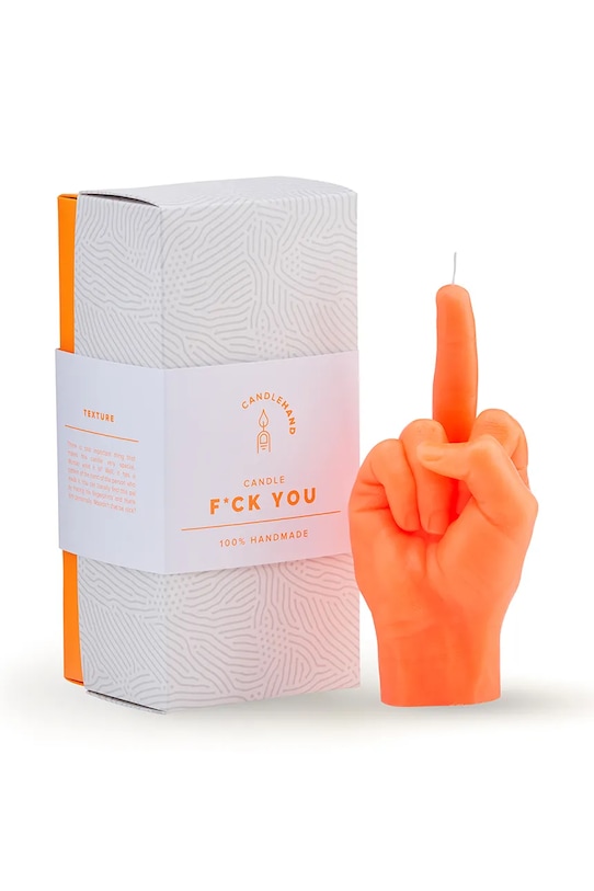 Home SPA CandleHand świeca dekoracyjna F*ck you 380 g fck.fl.orange pomarańczowy