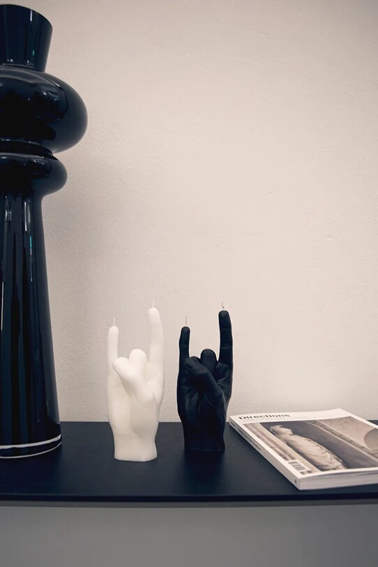 CandleHand świeca dekoracyjna You Rock 310 g. biały rck.white