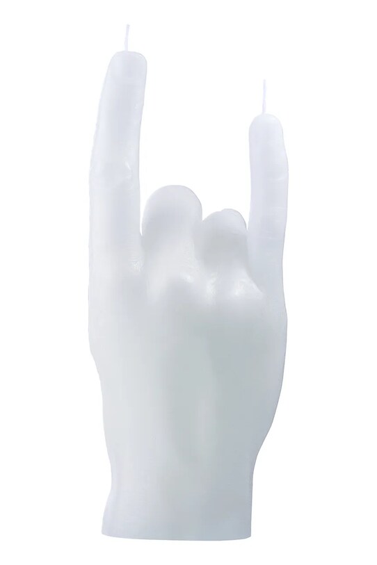 CandleHand świeca dekoracyjna You Rock 310 g. rck.white biały AA00