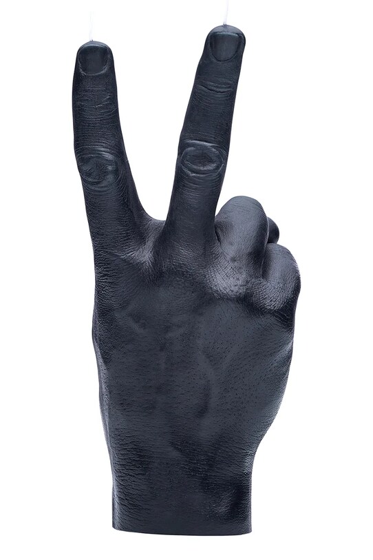 Декоративна свещ CandleHand Peace 360 g vic.black черен AA00