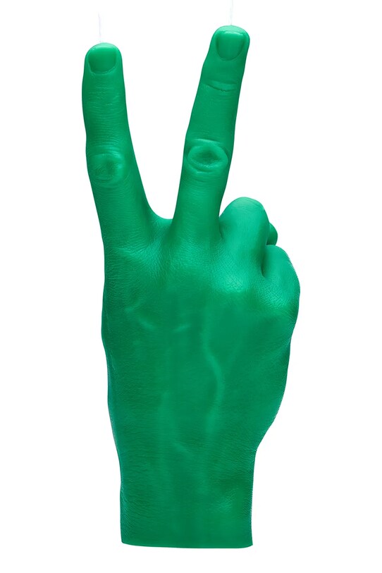 CandleHand świeca dekoracyjna Peace 360 g vic.green zielony AA00