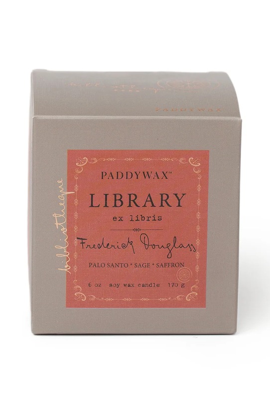 Vonná sójová sviečka Paddywax Frederick Douglass 180 g GL16EU hnedá AA00