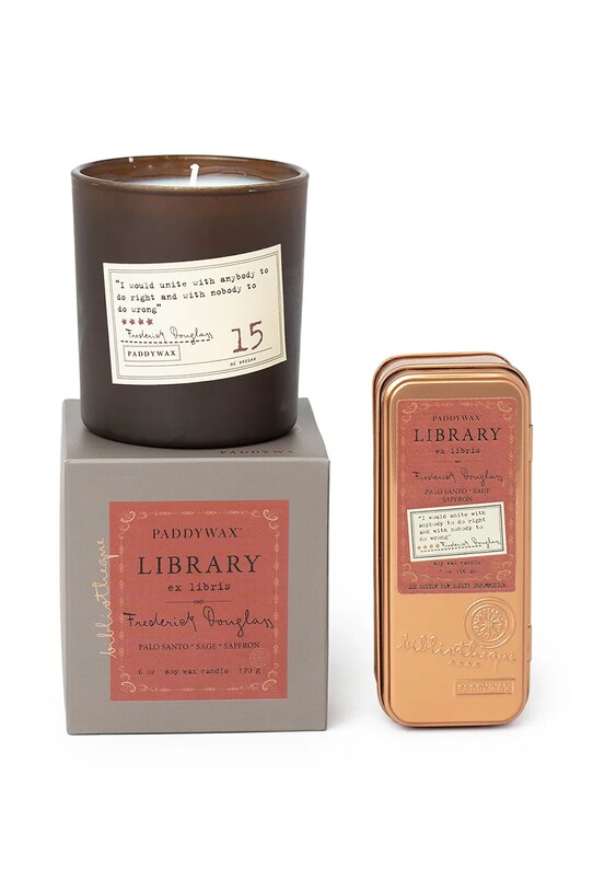 Home SPA Vonná sójová svíčka Paddywax Frederick Douglass 180 g GL16EU hnědá