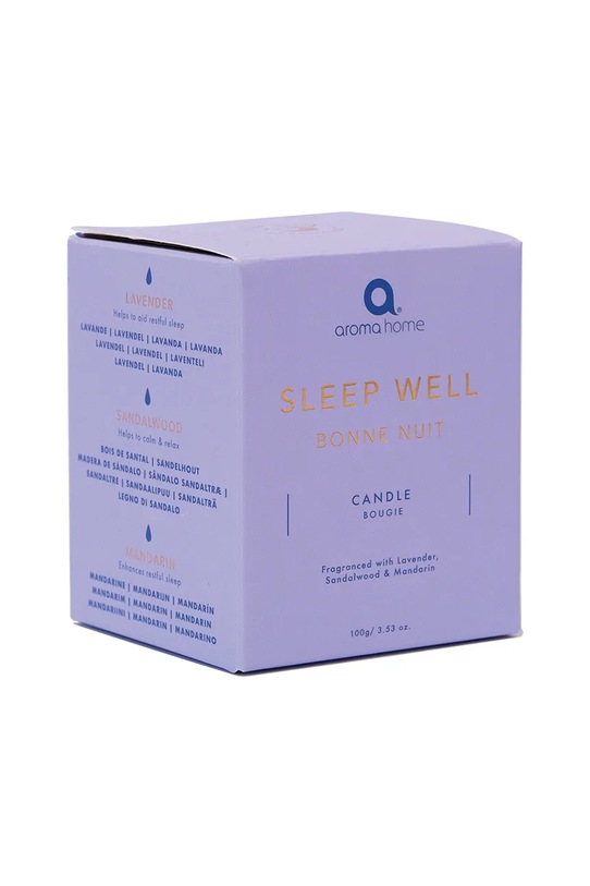 Ароматизированная свеча Aroma Home Sleep Well Candle 280 g AH0289CAUK голубой AA00