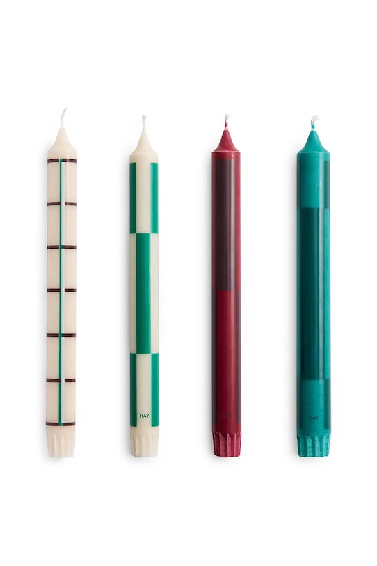 HAY zestaw świec Pattern Candle 2,2 x 24 cm 4-pack multicolor AB361.F431