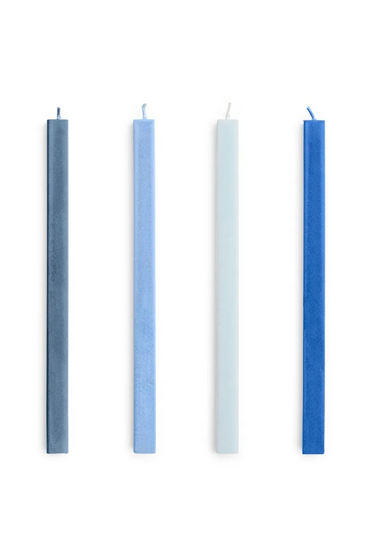 HAY zestaw świec Square Candle 2,2 x 24 cm 4-pack niebieski AE729.F445