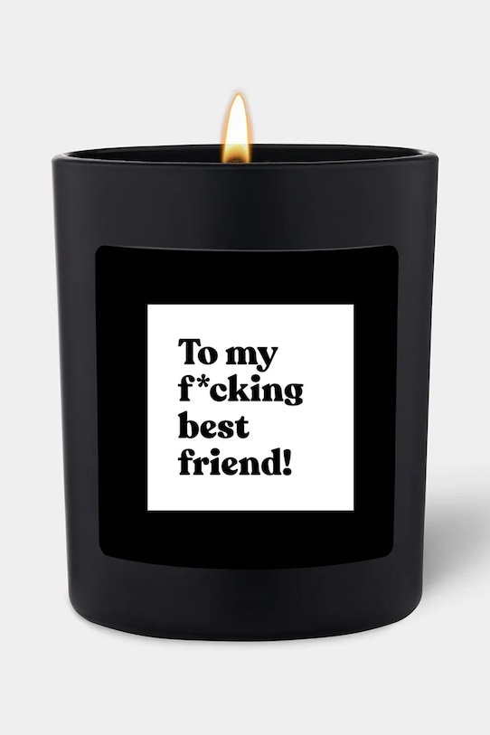 CandleHand świeca zapachowa sojowa Best F*cking Friend czarny chat.bd.2.b.w