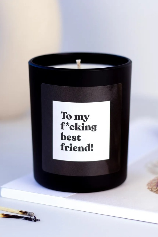 Home SPA CandleHand świeca zapachowa sojowa Best F*cking Friend chat.bd.2.b.w czarny