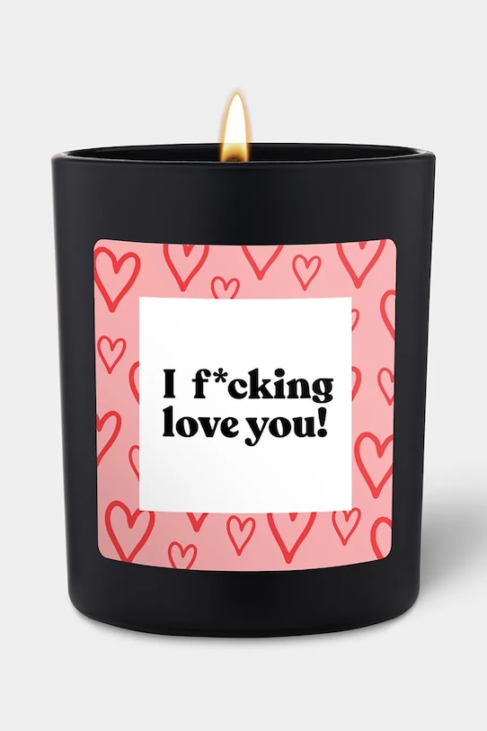 CandleHand świeca zapachowa sojowa I F*cking Love You! czarny chat.vd.7.b.fl