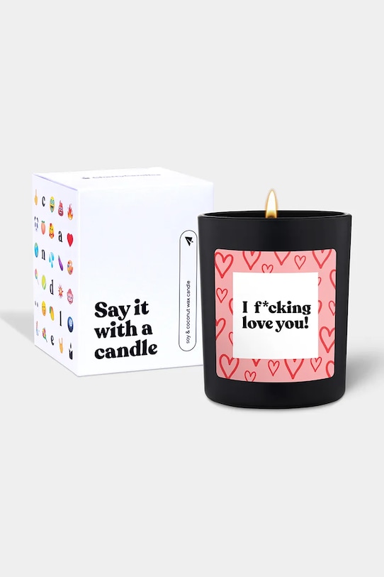 CandleHand świeca zapachowa sojowa I F*cking Love You! chat.vd.7.b.fl czarny AA00