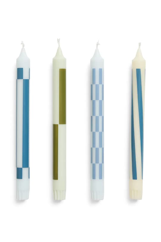 HAY set de lumânări Pattern 24 x 2,2 cm 4-pack multicolor AB361.D783