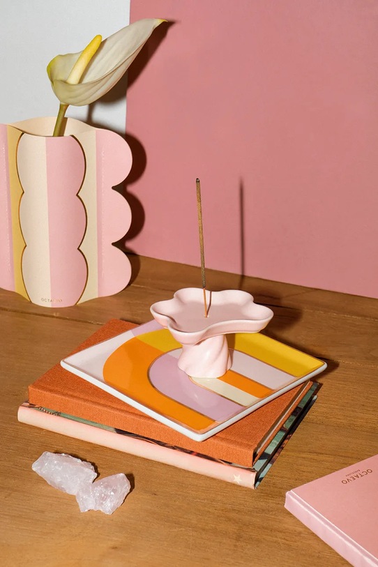 Octaevo podstawka na kadzidełko Templo 8 x 9 x 5 cm różowy OCTIHP.22