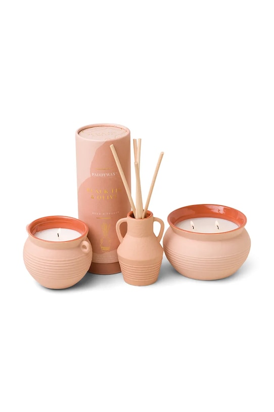 Paddywax świeca zapachowa sojowa Black Fig & Olive 241 g SA0901EU różowy AA00