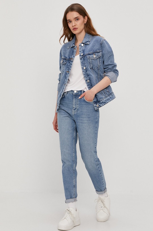 Pieces Jeansy 17094596 niebieski AA00