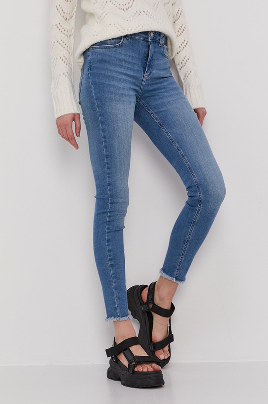 Pieces Jeansy niebieski 17100808