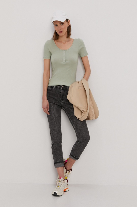 Pieces Jeansy 17106392 szary AA00