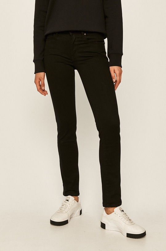 Džíny Levi's 712 Slim Straight Black Sheep černá 18884.0001