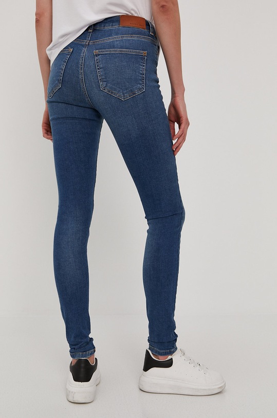 Noisy May Jeans Donna A Vita Media - Taglio Dritto, 5 Tasche, Chiusura Con Bottone E Cerniera - Colore Classico Denim