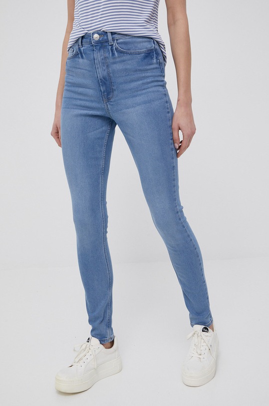 Pieces jeansy Planet friendly niebieski 17120449.LightBlueD