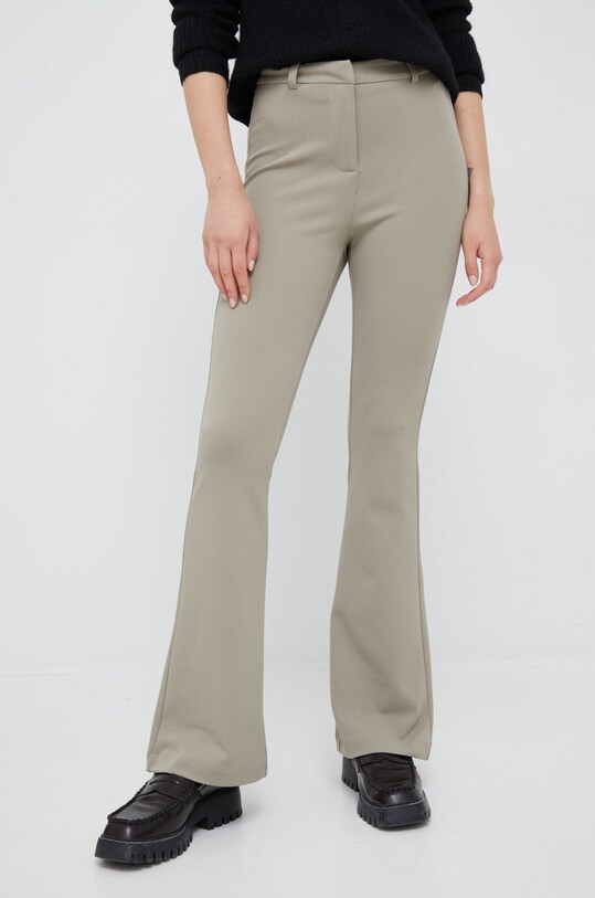 Vero Moda spodnie z elastanem zielony 10250284.LaurelOak