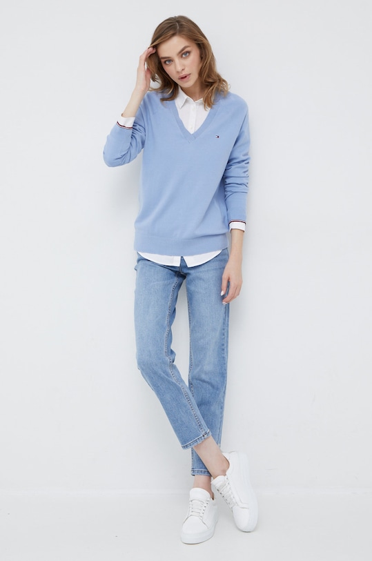 Y.A.S jeansy 26025095.LightBlueD niebieski AA00