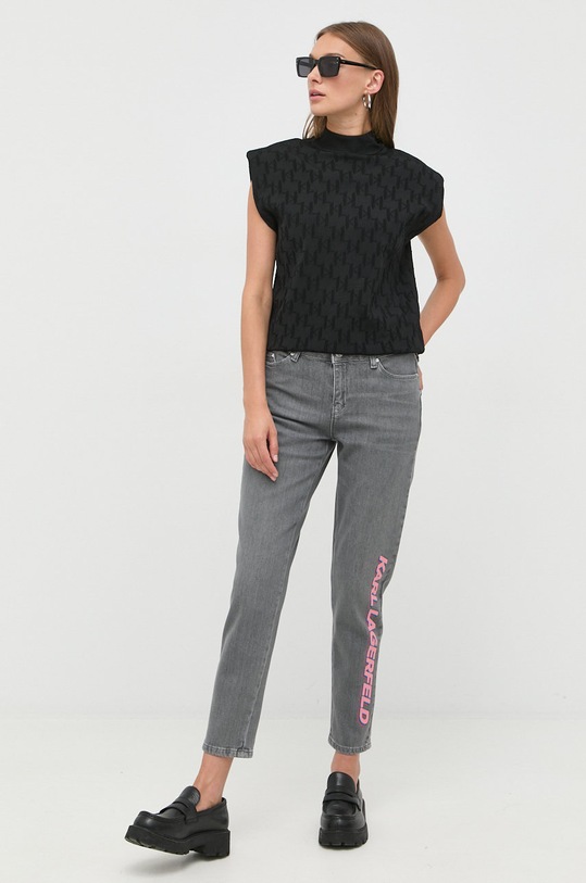 Karl Lagerfeld jeansy 225W1108 225W1108 szary AA00