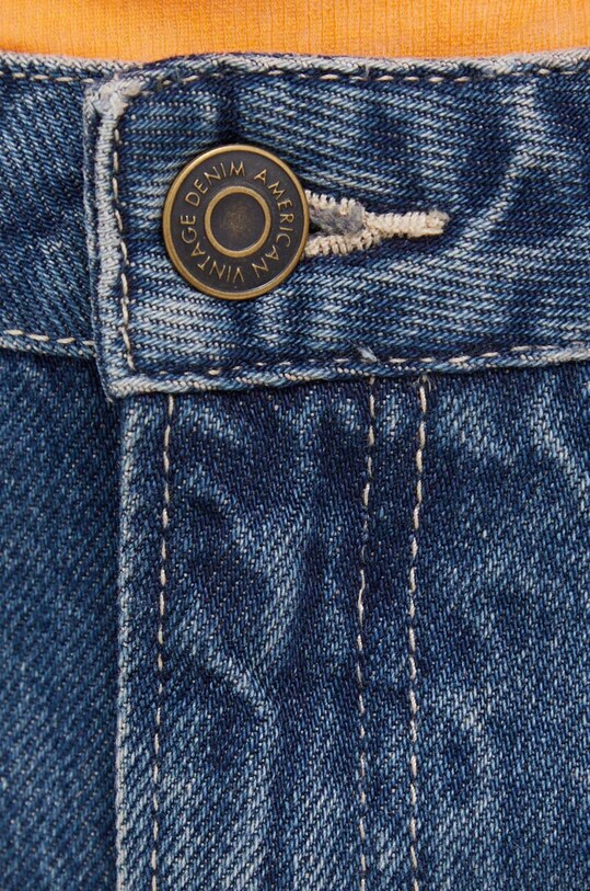 Odzież American Vintage jeansy bawełniane JOY11F niebieski