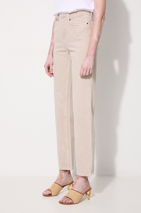 Wood Wood jeansy bawełniane Ilo Rigid Denim beżowy 12211305.7051