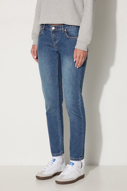 Odzież A.P.C. jeansy Jean Etroit Court COZZK.F09042 niebieski