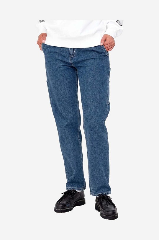 Clothing Carhartt WIP jeans I025268 W Pierce Pant I025268 navy