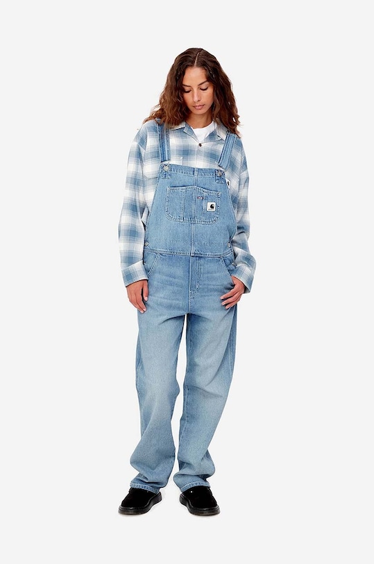 Carhartt WIP denim overalls blue I031250