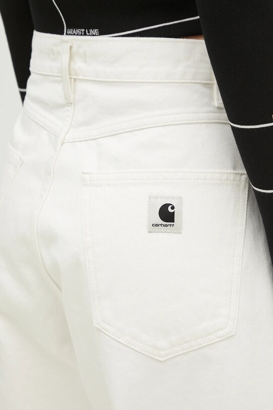 Džíny Carhartt WIP Carhartt WIP W' Brandon Pant I031918 WHITE bílá I031918