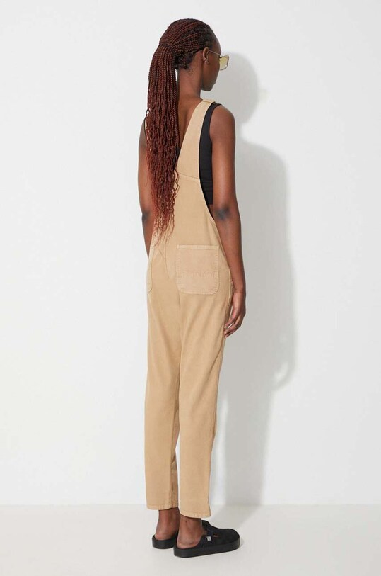 Carhartt WIP ogrodniczki jeansowe Bib Overall I028634 brązowy AA00