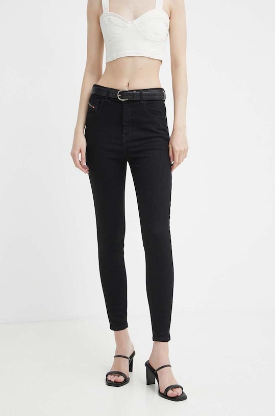 Diesel jeansi 1986 SLANDY-HIGH negru A03597.069EF