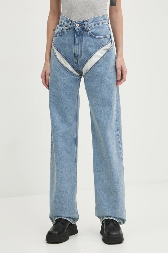 Y/Project jeansy EVERGREEN CUT OUT JEANS Planet friendly niebieski 207PA006