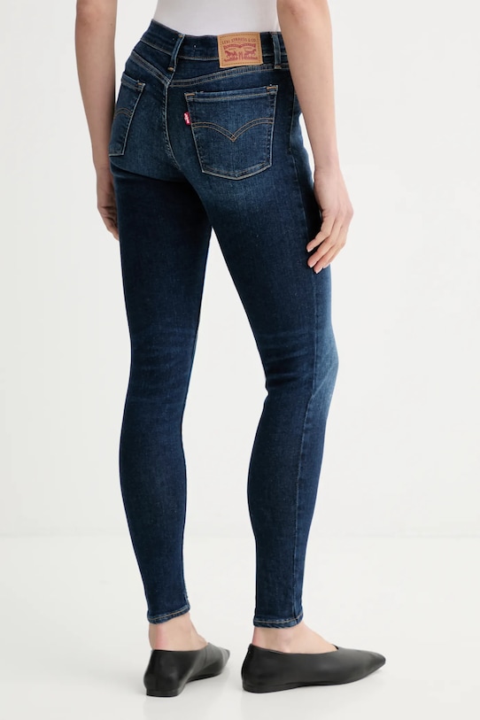 Odzież Levi's jeansy 710 SUPER SKINNY 17778 granatowy