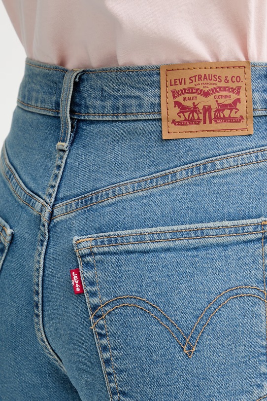 Levi's jeansy RIBCAGE STRAIGHT ANKLE niebieski 72693.0165
