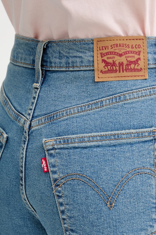 Levi's jeansy RIBCAGE STRAIGHT ANKLE niebieski 72693.0165