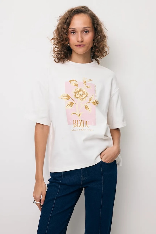 BIZUU jeansy flare damskie BELINNA BELINNA.GRANATOWY granatowy