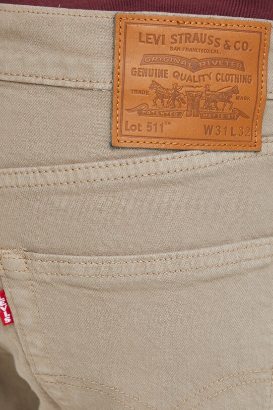 Levi's jeansy 511™ SLIM beżowy 04511