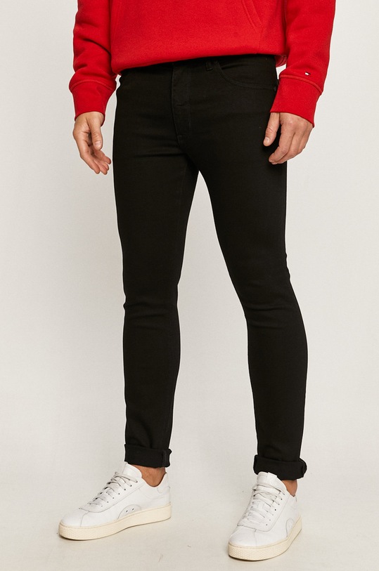 Wrangler - Jeansy Larston czarny W18SHP19A