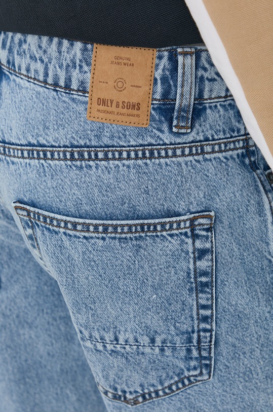 Only & Sons Jeansy bawełniane niebieski 22020313