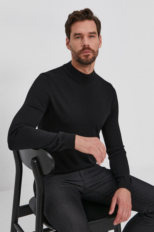 Emporio Armani pantaloni 8N1J06.1N2NZ negru AA00