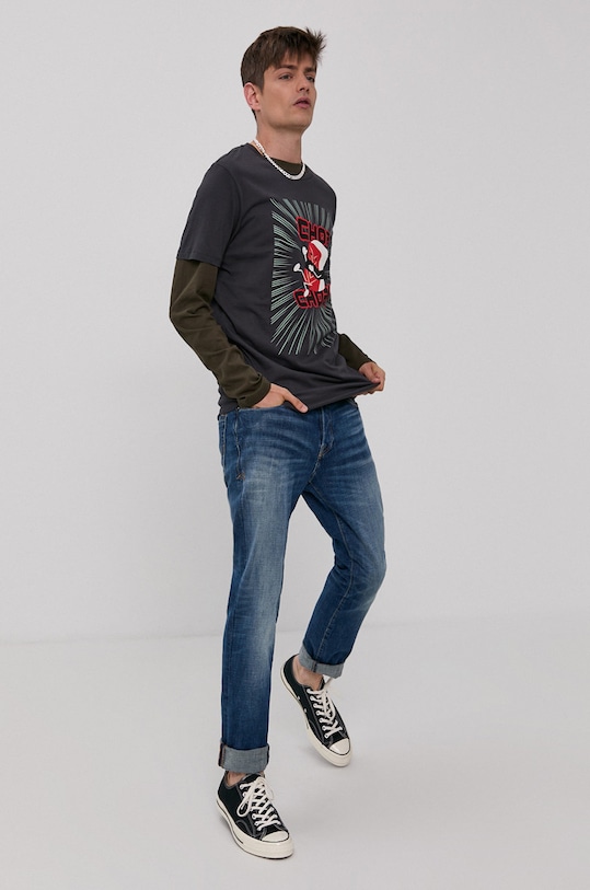 Jack & Jones Jeansy 12185877 granatowy AA00