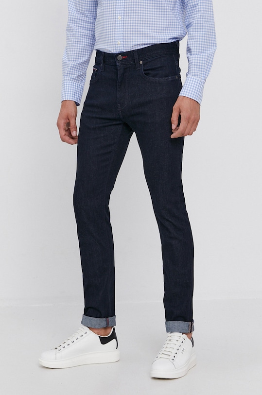 Džíny Tommy Hilfiger námořnická modř MW0MW15600.NOS