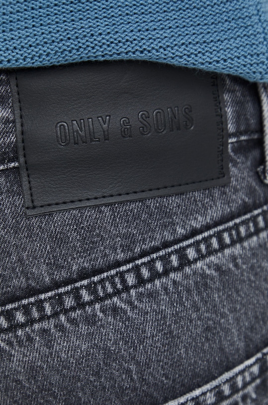 Džíny Only & Sons Avi Beam šedá 22023079.BlackDenim
