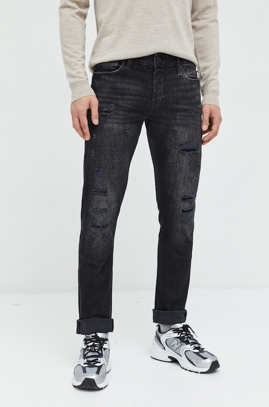 Jack & Jones jeansy Glenn Blair czarny 12219593.BlackDenim