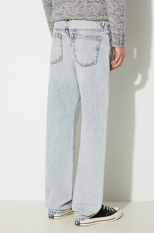 Oblečenie Bavlnené rifle Wood Wood Al Rigid Denim Straight Fit 12225804-7051 OFF WHITE 12225804.7051 modrá