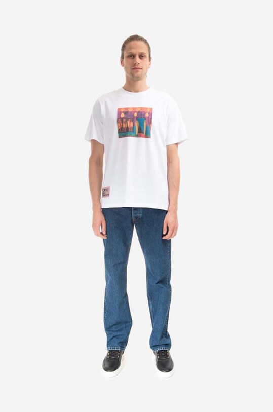 Хлопковые джинсы Wood Wood Al Rigid Denim Straight Fit 12235804.7051 голубой AA00