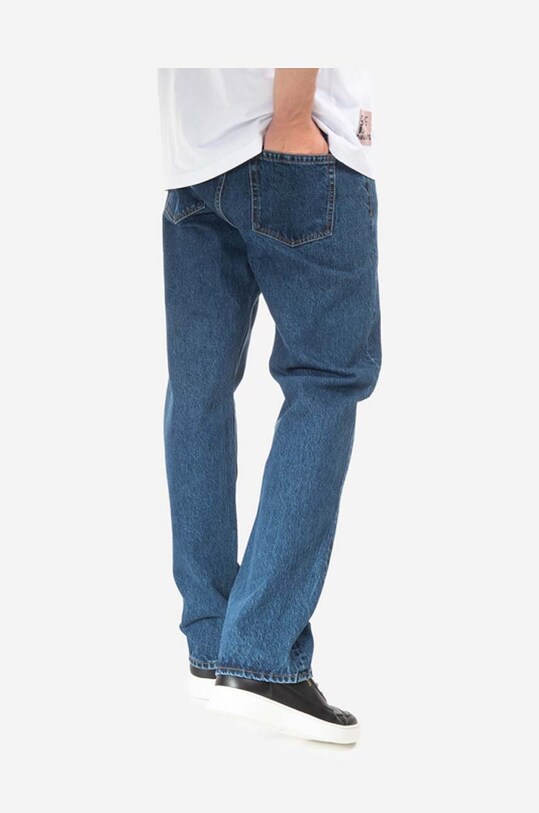 Одежда Хлопковые джинсы Wood Wood Al Rigid Denim Straight Fit 12235804.7051 голубой